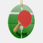 Ping Pong Table Tennis Ornament (Rechts)