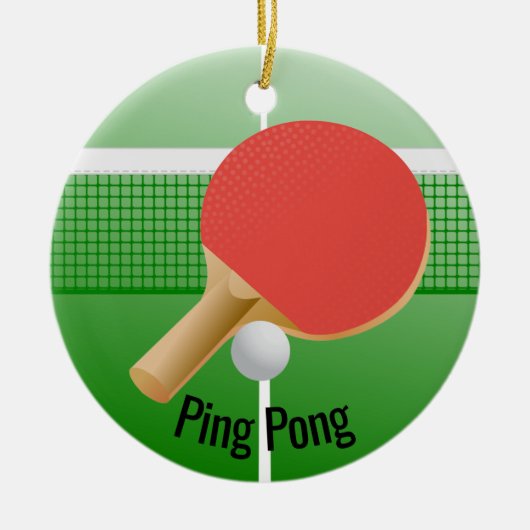 Ping Pong Table Tennis Ornament (Voorkant)