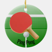 Ping Pong Table Tennis Ornament (Achterkant)