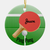 Ping Pong Table Tennis Ornament (Voorkant)
