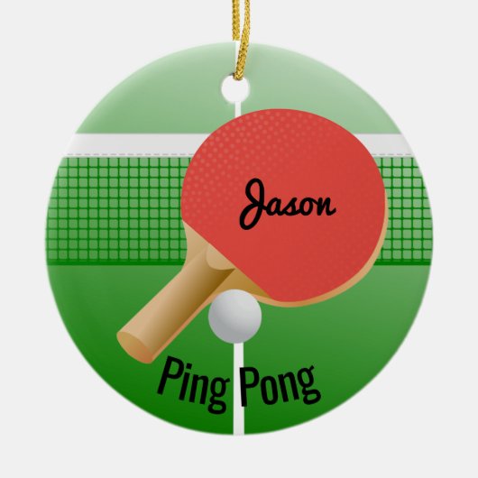 Ping Pong Table Tennis Ornament (Voorkant)