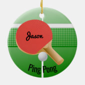 Ping Pong Table Tennis Ornament (Achterkant)