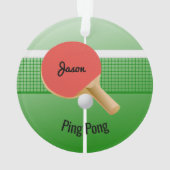 Ping Pong Table Tennis Ornament (achterkant)