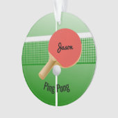 Ping Pong Table Tennis Ornament (voorkant)