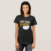 Ping Pong Table Tennis Ping Pong Queen Girl T-shirt (Voorkant volledig)
