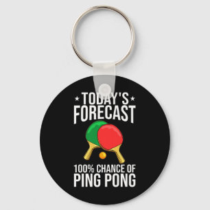 Ping Pong Table Tennis Player Balls Paddle Game Sleutelhanger