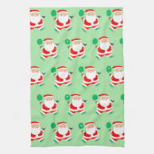 Ping-Pong Table Tennis Player Christmas Towel Theedoek (Verticaal)