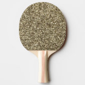 Ping Pong Table Tennis Silver Gold Glitter Paddle Tafeltennisbatje (Achterkant)