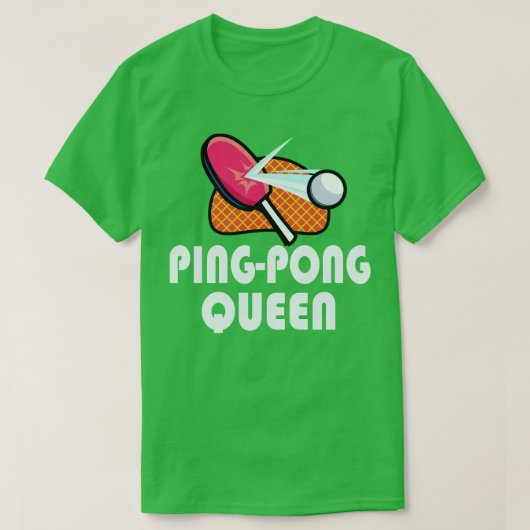 Ping Pong Table Tennis Women Player T-shirt (Design voorkant)