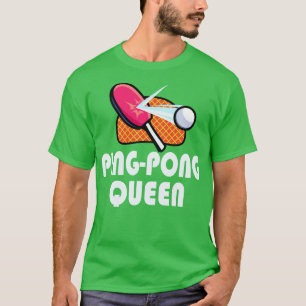 Ping Pong Table Tennis Women Player T-shirt
