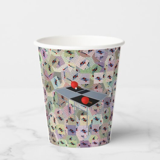 Ping Pong Tables Papieren Bekers (Voorkant)