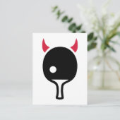 Ping Pong tafel tennis Devil Briefkaart (Staand voorkant)