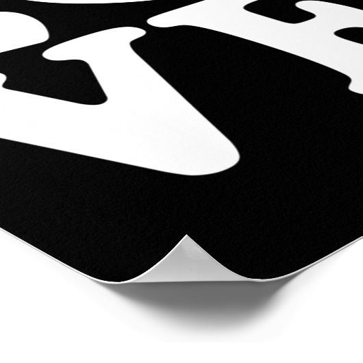 Ping pong tafel tennis love poster (Hoek)