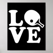 Ping pong tafel tennis love poster (Voorkant)
