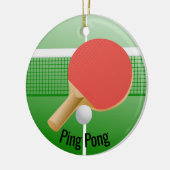 Ping Pong Tafel Tennis Ornament (Links)