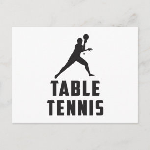 Ping Pong Tafel Tennis Paddle Speler Gift Idee Briefkaart