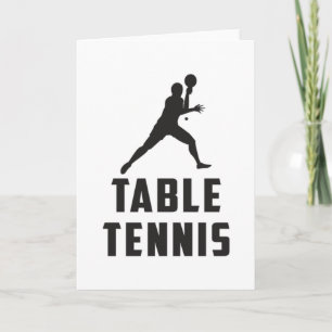 Ping Pong Tafel Tennis Paddle Speler Gift Idee Kaart