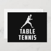 Ping Pong Tafel Tennis Paddle Speler Grappig cadea Briefkaart (Voorkant / Achterkant)