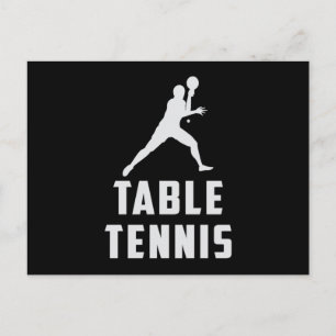 Ping Pong Tafel Tennis Paddle Speler Grappig cadea Briefkaart