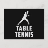 Ping Pong Tafel Tennis Paddle Speler Grappig cadea Briefkaart (Voorkant)