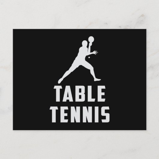 Ping Pong Tafel Tennis Paddle Speler Grappig cadea Briefkaart (Voorkant)