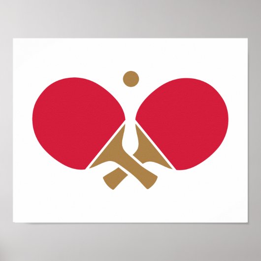 Ping Pong tafel tennis Poster (Voorkant)