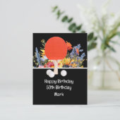 Ping pong tafeltennis 50e verjaardag Kaart Boss (Staand voorkant)