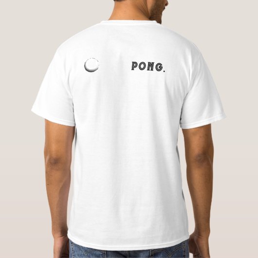 Ping Pong Tafeltennis Grappig T-shirt (Achterkant)