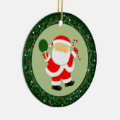 Ping-pong tafeltennis Kerstmis Keramisch Ornament (Rechts)