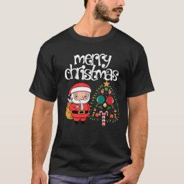 Ping Pong Tafeltennis Kerstmis met de Kerstman T-shirt