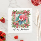 Ping Pong Tafeltennis Kerstthema Servet (Insitu)