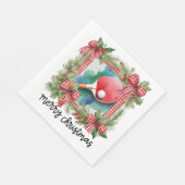 Ping Pong Tafeltennis Kerstthema Servet (Hoek)