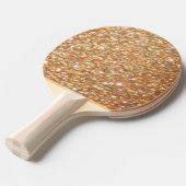 Ping pong tafeltennis koper gouden glitter peddel tafeltennisbatje (Voorkant Gekanteld)