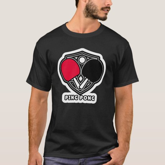 Ping Pong (tafeltennis) T-shirt (Voorkant)