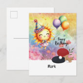 Ping Pong Tafeltennis thema Verjaardag Kaart (Voorkant / Achterkant)