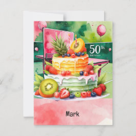 Ping pong tafeltennis verjaardags Kaart