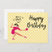 Ping Pong Tafeltennis Verjaardagsmeisje  Briefkaart (Voorkant / Achterkant)
