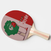 ping pong tafeltennisbatje (Zijkant)