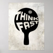 Ping Pong Think Fast Poster (Voorkant)
