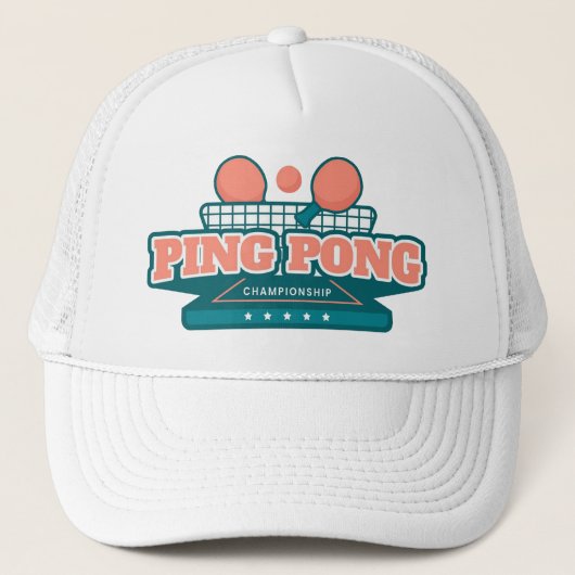 Ping Pong Trucker Hat Trucker Pet (Voorkant)