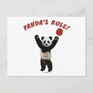 Ping Pong van het regime van Panda Briefkaart
