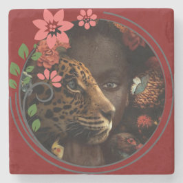 Ping pong vibes  stenen onderzetter