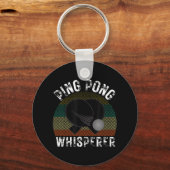 Ping Pong Whisperer Fun Ping Pong Player Gift Sleutelhanger (Voorkant)