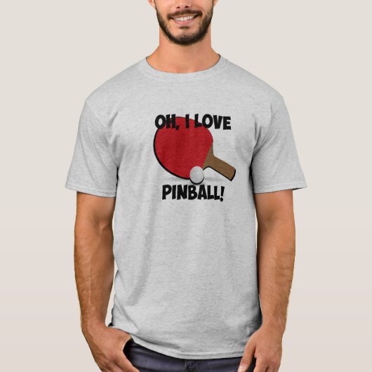 Ping Pong Wizard pinball parody shirt (Voorkant)