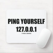Pingel jezelf 127.0.0.1 (IT / computernetwerken) Muismat (Met muis)