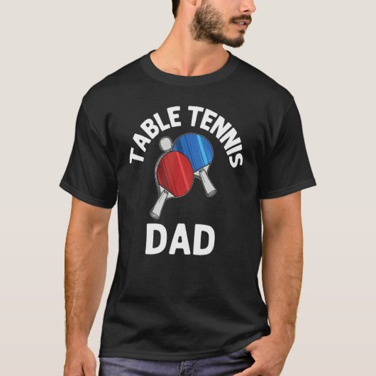 Pingel pong Design voor paps Mannen Tennis spelers T-shirt (Voorkant)