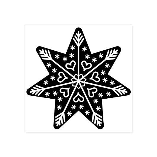 pingerbrood - sterrenstempel rubberstempel (Afrduk)