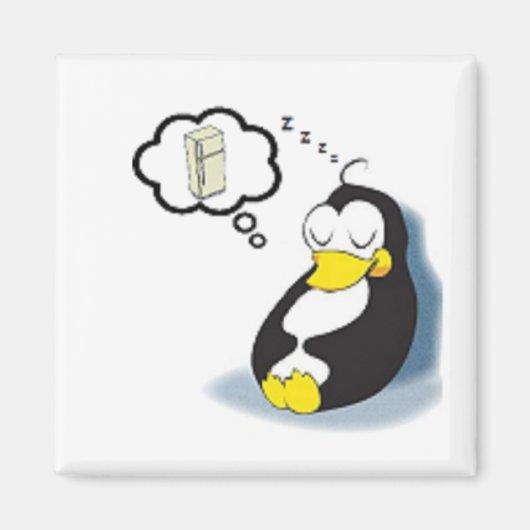 Pingium sonhando com een geladeira magneet (Voorkant)