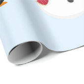 "Pingouin" Schattige Kerstmis Cadeaupapier (Rol Hoek)