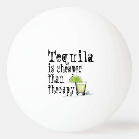PINGPONG BALLS - TEQUILA, KAPER DAN THERAPIE PINGPONGBAL (Voorkant)